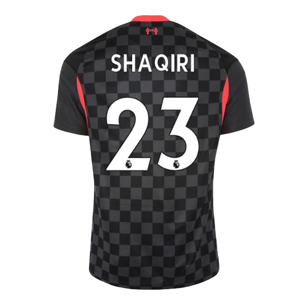 Trikot Liverpool NO.23 Shaqiri Ausweich 2020-21 Schwarz Fussballtrikots Günstig
